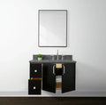 
                  
                    Cape Breton 36", Teodor® Wall Mount Blackened Oak Vanity, Right Sink Teodor Bathroom VanityCanada
                  
                