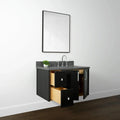 
                  
                    Cape Breton 36", Teodor® Wall Mount Blackened Oak Vanity, Right Sink Teodor Bathroom VanityCanada
                  
                