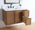 
                  
                    Cape Breton SLIM 36" Wall Mount Mid Century Oak Bathroom Vanity, Left Sink Teodor Bathroom Vanity Canada
                  
                