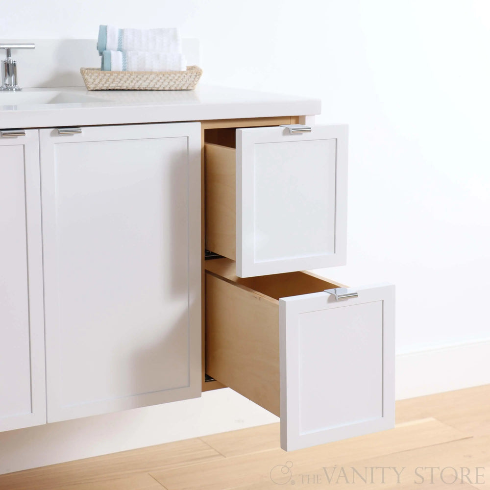 
                  
                    Cape Breton 36" Wall Mount Satin White Bathroom Vanity, Left Sink
                  
                