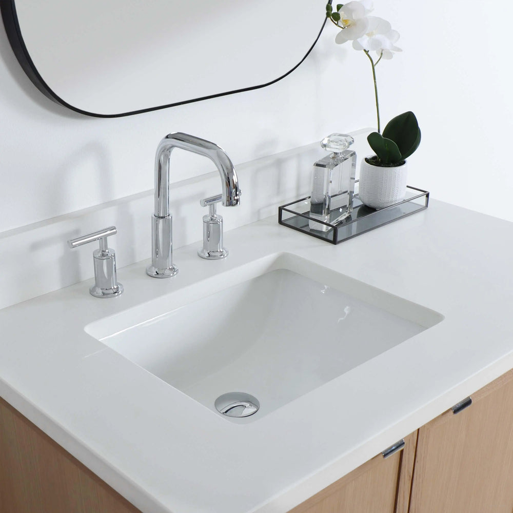 
                  
                    Cape Breton 36" Wall Mount White Oak Bathroom Vanity, Left Sink
                  
                