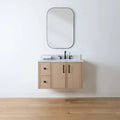 
                  
                    Cape Breton SLIM 36" Wall Mount White Oak Bathroom Vanity, Right Sink Teodor Bathroom Vanity Canada
                  
                
