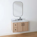 
                  
                    Cape Breton SLIM 36" Wall Mount White Oak Bathroom Vanity, Right Sink Teodor Bathroom Vanity Canada
                  
                