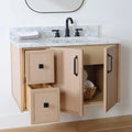 
                  
                    Cape Breton SLIM 36" Wall Mount White Oak Bathroom Vanity, Right Sink Teodor Bathroom Vanity Canada
                  
                