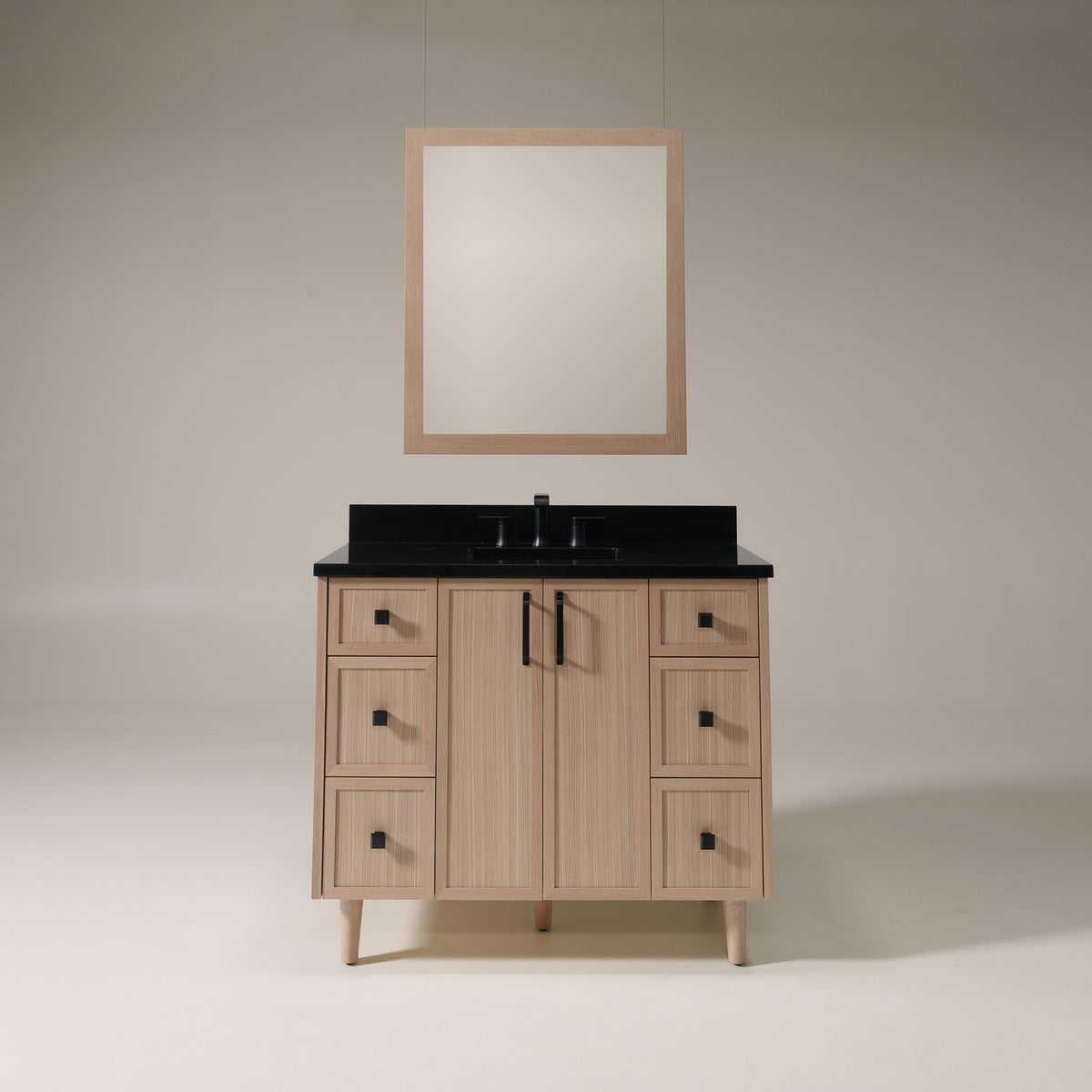 Cape Breton SLIM 42" White Oak Bathroom Vanity Teodor Bathroom Vanity Canada