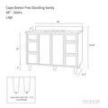 
                  
                    Cape Breton 48", Teodor® Blackened Oak Vanity Teodor Bathroom VanityCanada
                  
                