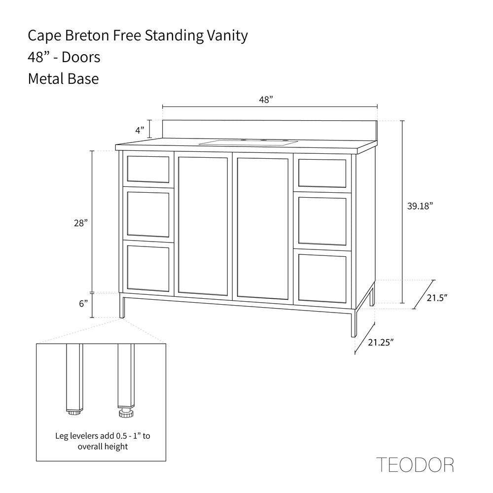 
                  
                    Cape Breton 48" Satin White Bathroom Vanity
                  
                