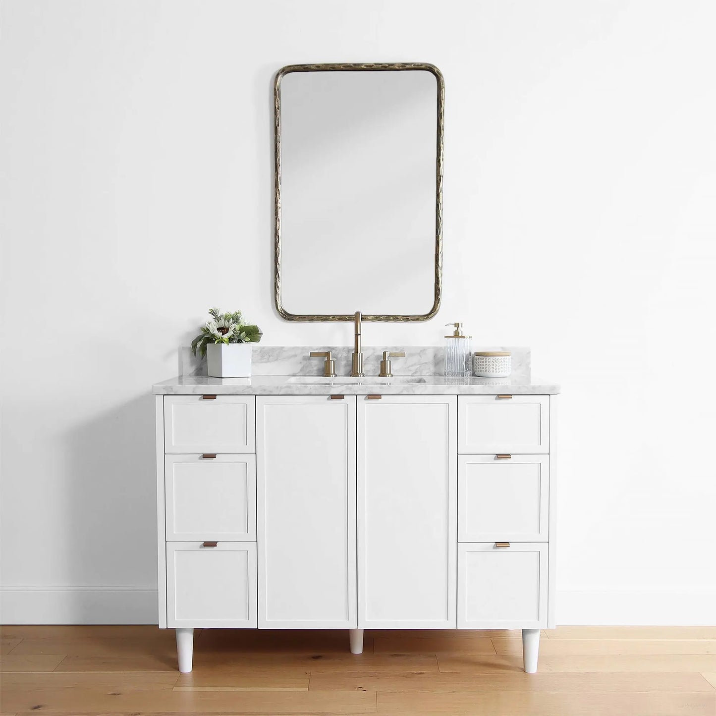 Cape Breton 48", Teodor® Satin White Vanity Teodor Bathroom VanityCanada