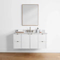 
                  
                    Cape Breton 48", Teodor® Wall Mount Satin White Vanity Teodor Bathroom VanityCanada
                  
                
