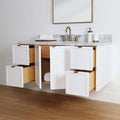 
                  
                    Cape Breton SLIM 48" Wall Mount Satin White Bathroom Vanity Teodor Bathroom Vanity Canada
                  
                