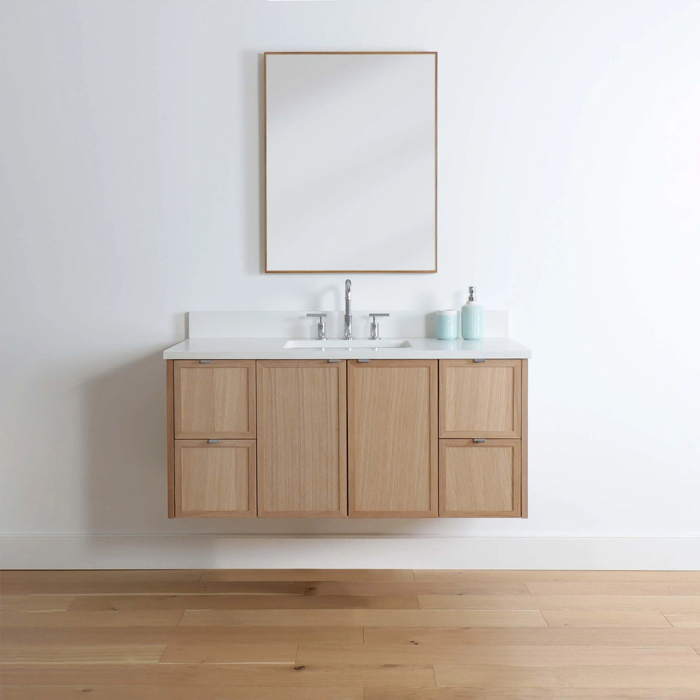 
                  
                    Cape Breton 48" Wall Mount White Oak Bathroom Vanity
                  
                