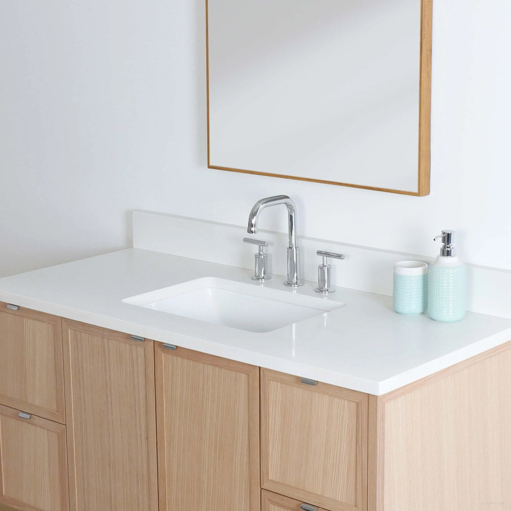 
                  
                    Cape Breton 48" Wall Mount White Oak Bathroom Vanity
                  
                