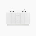 
                  
                    Cape Breton 60" Satin White Bathroom Vanity, Double Sink
                  
                