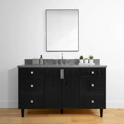 Cape Breton 60", Teodor® Blackened Oak Vanity Teodor Bathroom VanityCanada