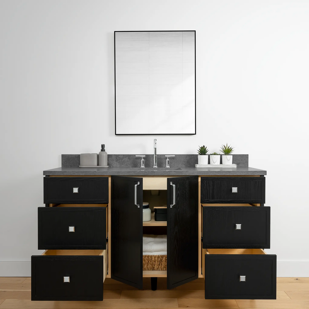 
                  
                    Cape Breton 60", Teodor® Blackened Oak Vanity Teodor Bathroom VanityCanada
                  
                