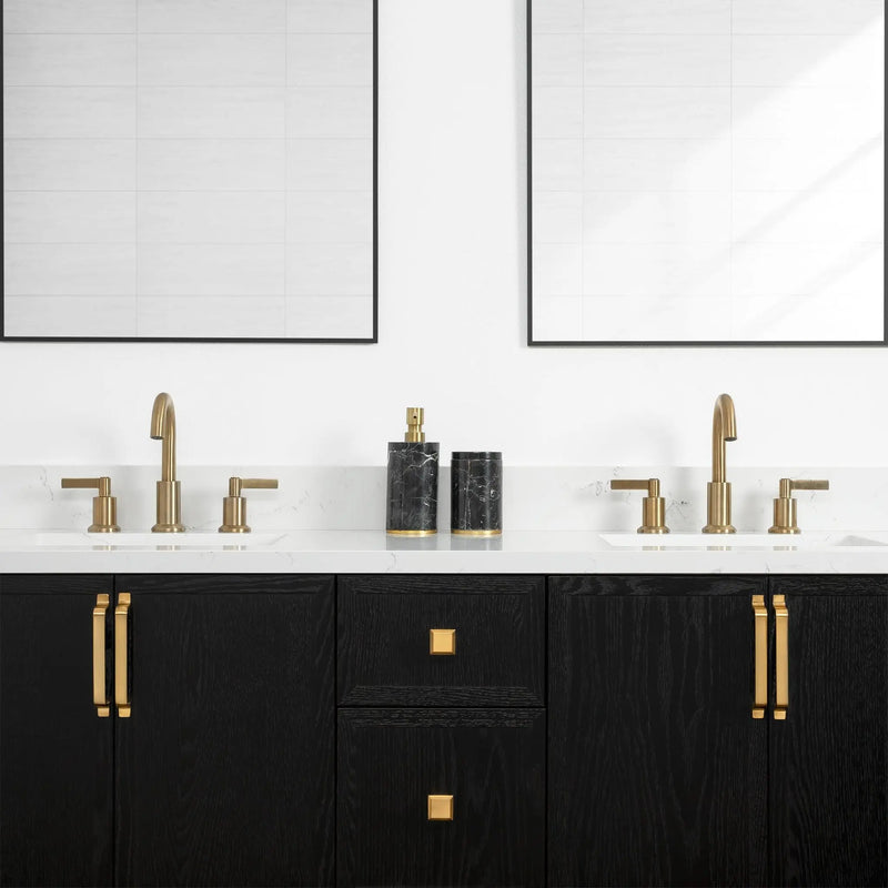 Cape Breton 60", Teodor® Blackened Oak Vanity, Double Sink Teodor Bathroom VanityCanada