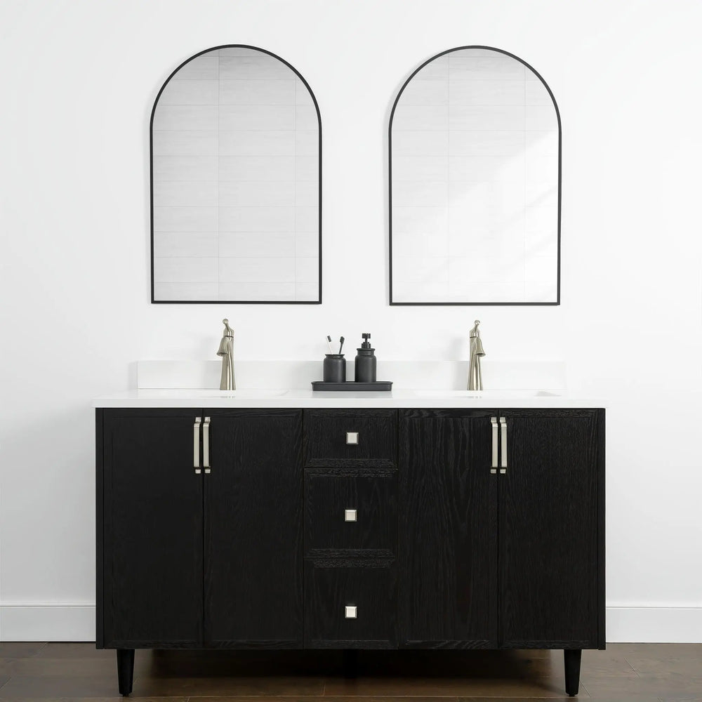 
                  
                    Cape Breton 60", Teodor® Blackened Oak Vanity, Double Sink Teodor Bathroom VanityCanada
                  
                