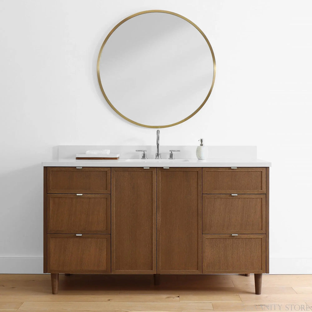 
                  
                    Cape Breton 60", Teodor® Mid Century Oak Vanity Teodor Bathroom VanityCanada
                  
                