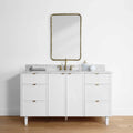 
                  
                    Cape Breton 60", Teodor® Satin White Vanity Teodor Bathroom VanityCanada
                  
                