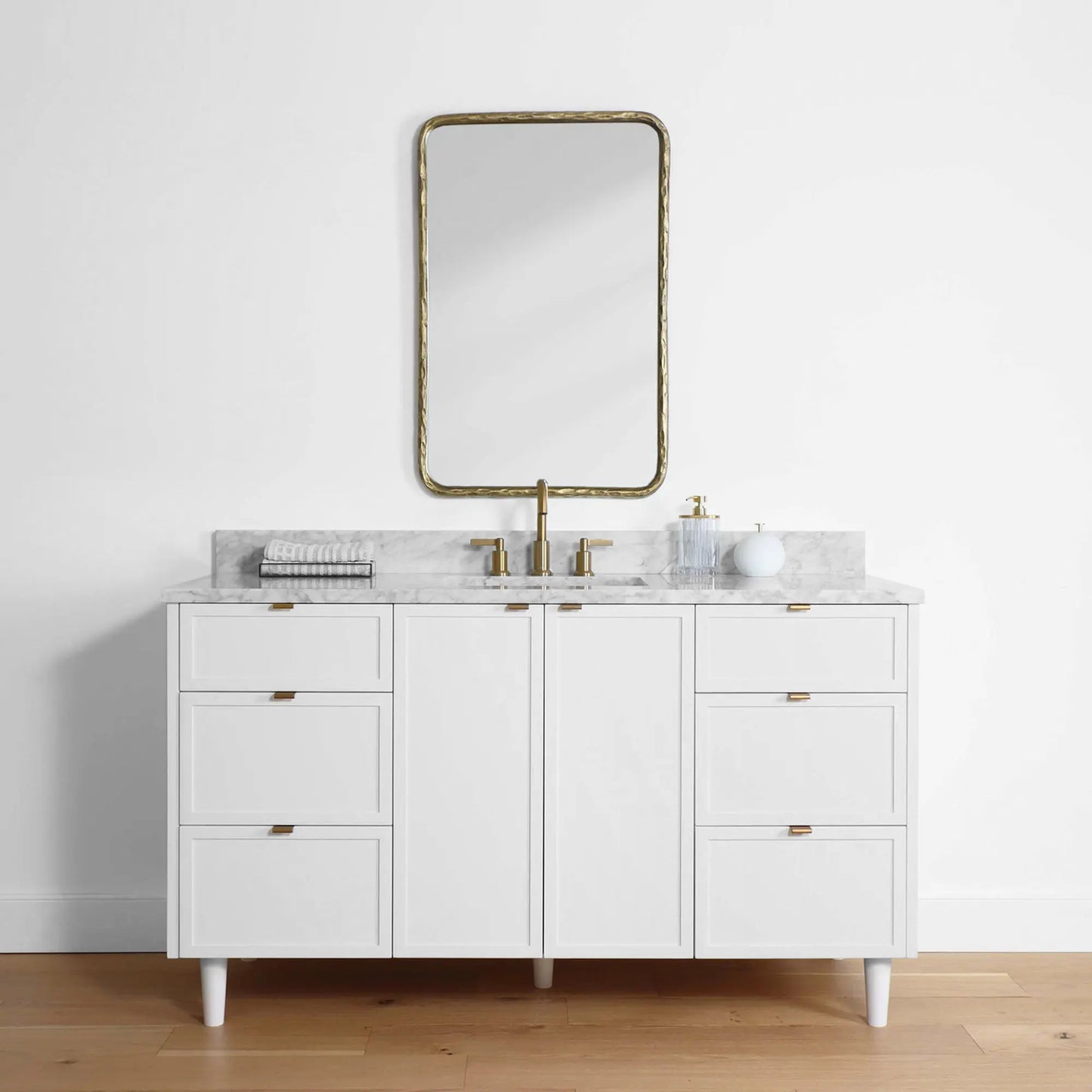 Cape Breton 60", Teodor® Satin White Vanity Teodor Bathroom VanityCanada