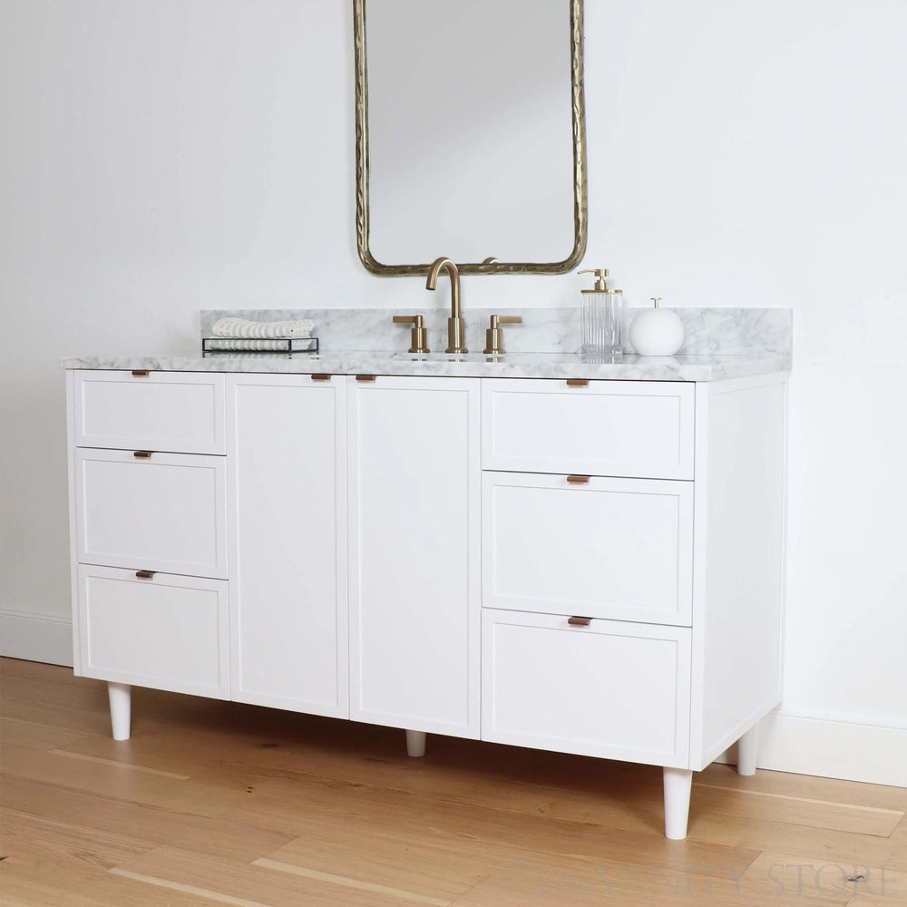 
                  
                    Cape Breton 60" Satin White Bathroom Vanity
                  
                