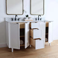 
                  
                    Cape Breton SLIM 60" Satin White Bathroom Vanity, Double Sink Teodor Bathroom Vanity Canada
                  
                