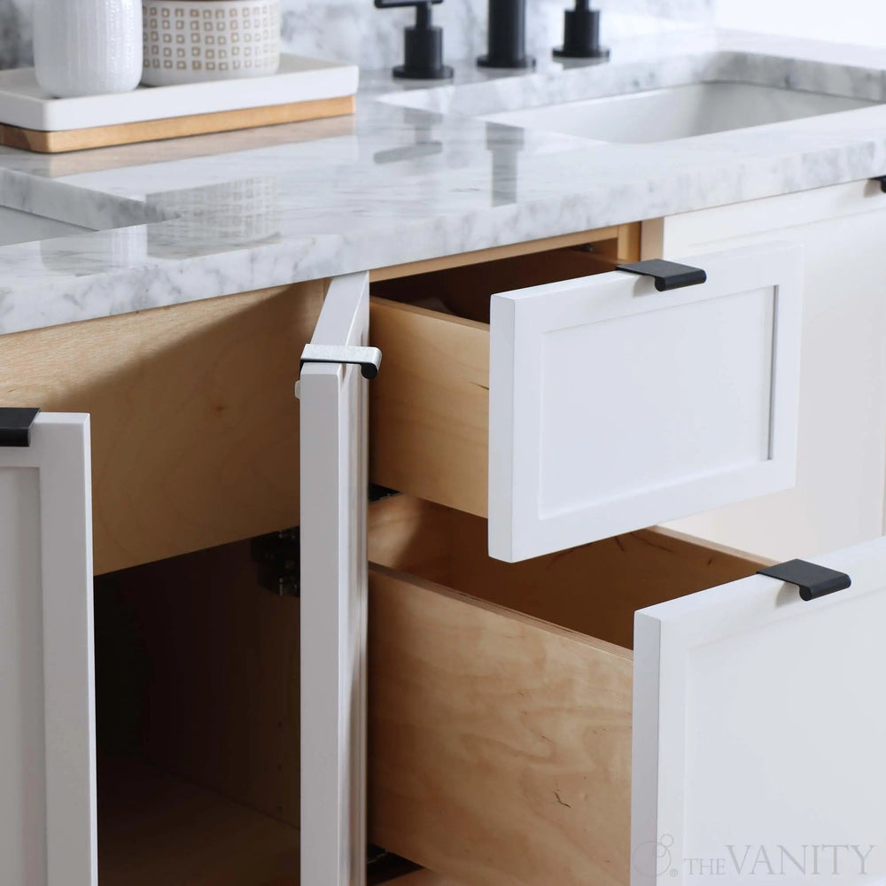 
                  
                    Cape Breton 60" Satin White Bathroom Vanity, Double Sink
                  
                