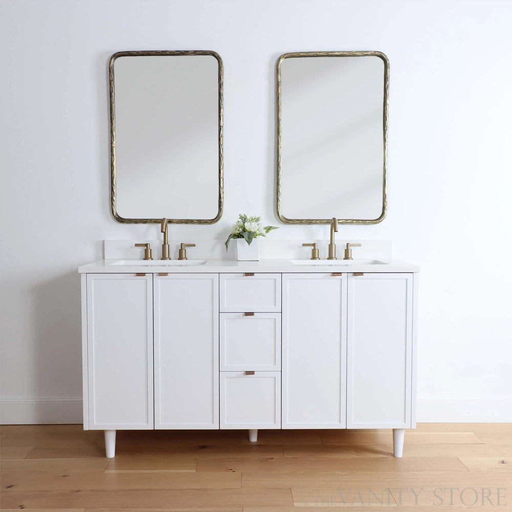 
                  
                    Cape Breton 60" Satin White Bathroom Vanity, Double Sink
                  
                