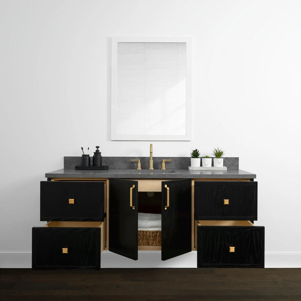 
                  
                    Cape Breton 60", Teodor® Wall Mount Blackened Oak Vanity Teodor Bathroom VanityCanada
                  
                