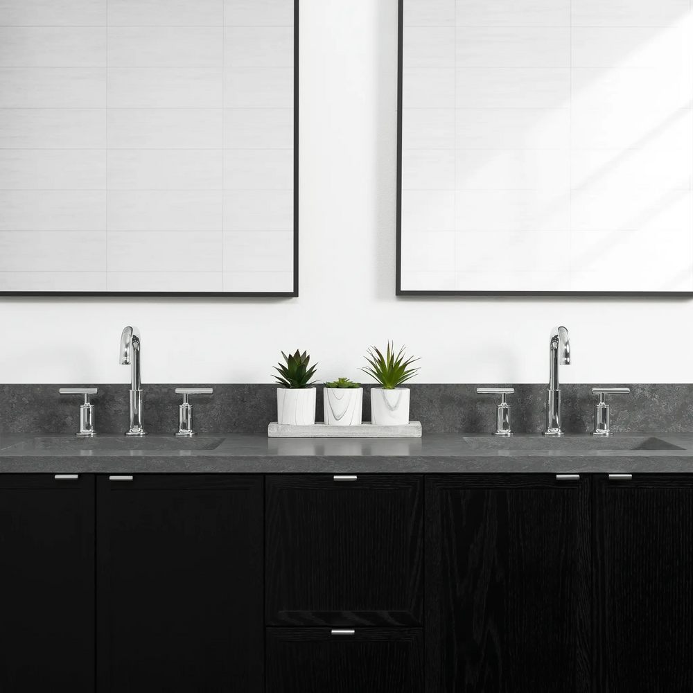 
                  
                    Cape Breton 60" Wall Mount Blackened Oak Bathroom Vanity, Double Sink - Teodor Vanities
                  
                