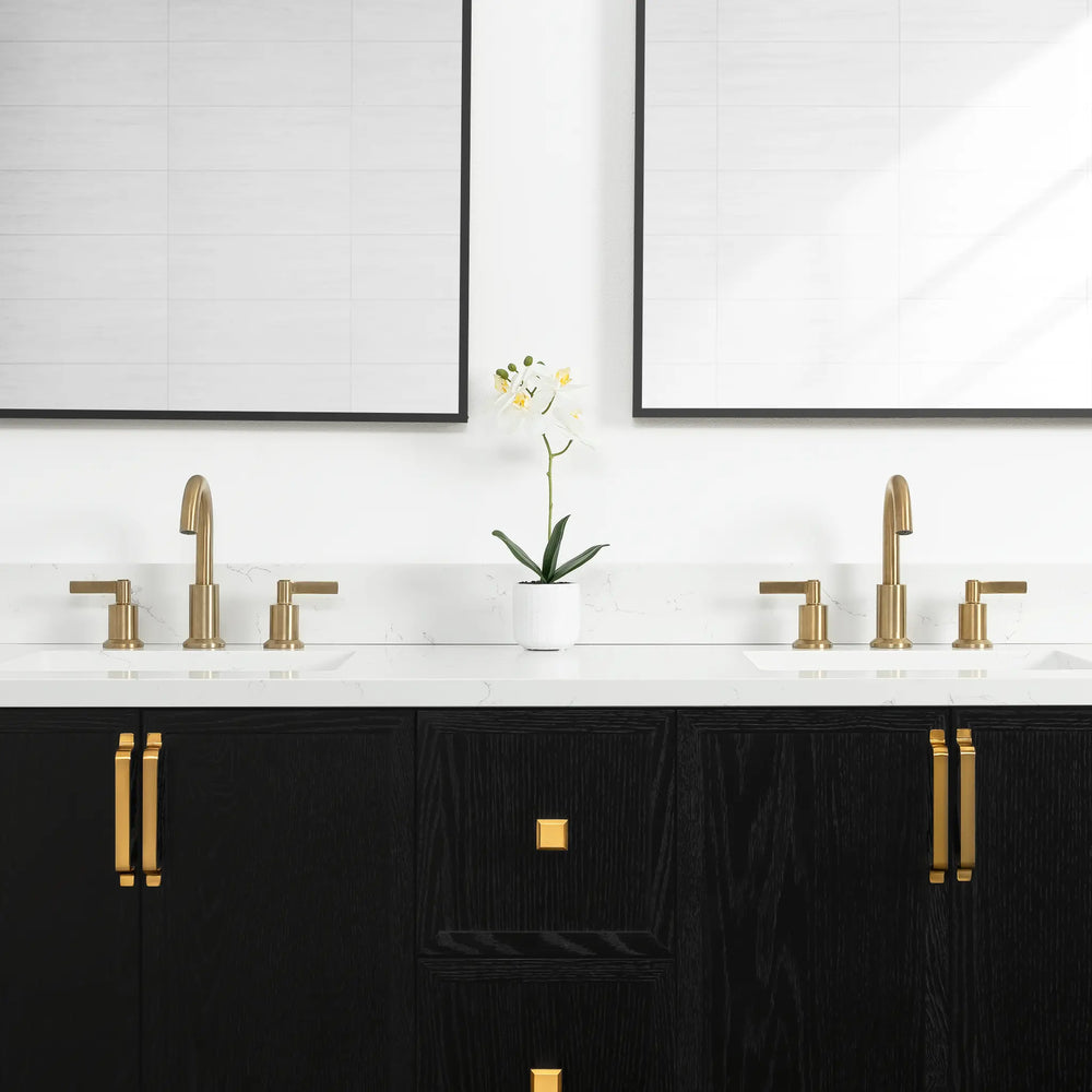 
                  
                    Cape Breton 60" Wall Mount Blackened Oak Bathroom Vanity, Double Sink - Teodor Vanities
                  
                