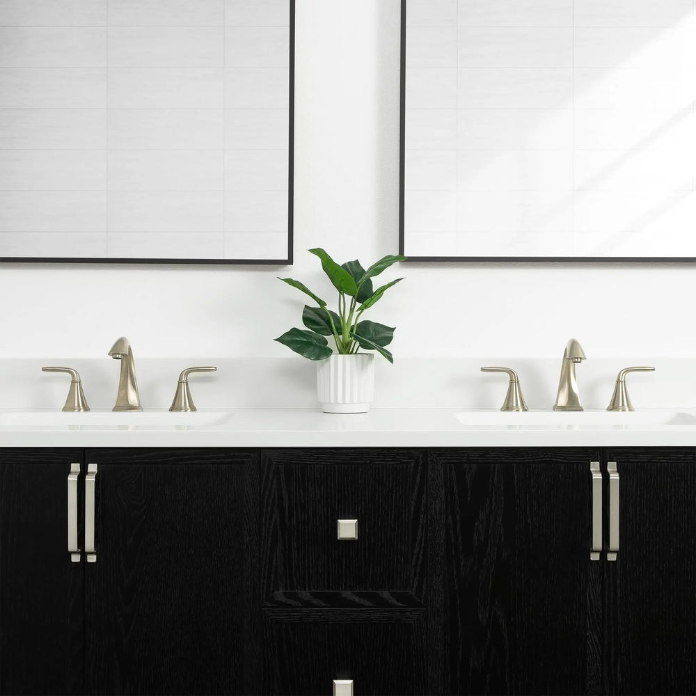 
                  
                    Cape Breton 60" Wall Mount Blackened Oak Bathroom Vanity, Double Sink - Teodor Vanities
                  
                