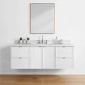 
                  
                    Cape Breton 60", Teodor® Wall Mount Satin White Vanity Teodor Bathroom VanityCanada
                  
                