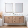 
                  
                    Cape Breton 60", Teodor® Wall Mount White Oak Vanity, Double Sink Teodor Bathroom VanityCanada
                  
                