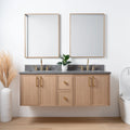 
                  
                    Cape Breton 60", Teodor® Wall Mount White Oak Vanity, Double Sink Teodor Bathroom VanityCanada
                  
                