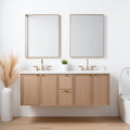 
                  
                    Cape Breton 60", Teodor® Wall Mount White Oak Vanity, Double Sink Teodor Bathroom VanityCanada
                  
                