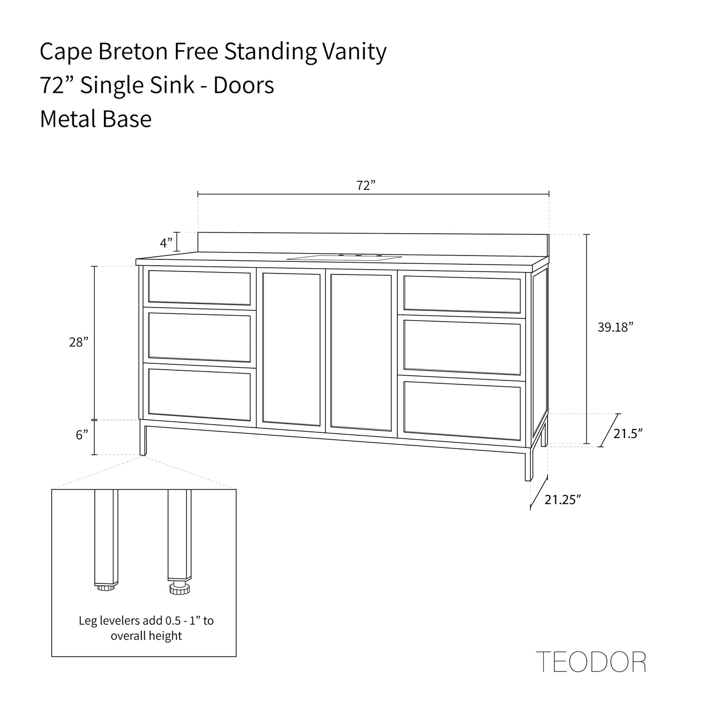 
                  
                    Cape Breton 72" White Oak Bathroom Vanity
                  
                