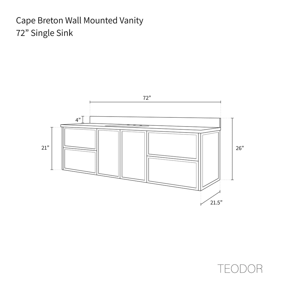 
                  
                    Cape Breton 72" Wall Mount Satin White Bathroom Vanity
                  
                