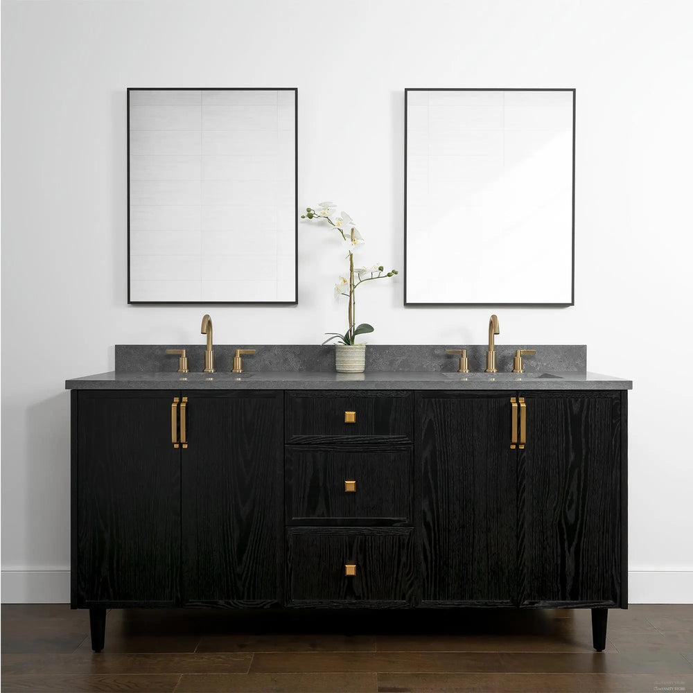 
                  
                    Cape Breton 72", Teodor® Blackened Oak Vanity, Double Sink Teodor Bathroom VanityCanada
                  
                