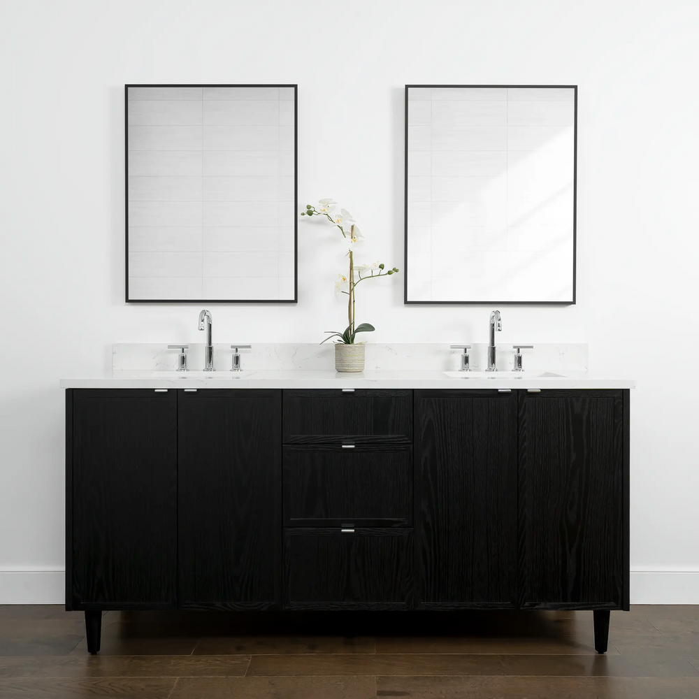 
                  
                    Cape Breton 72", Teodor® Blackened Oak Vanity, Double Sink Teodor Bathroom VanityCanada
                  
                