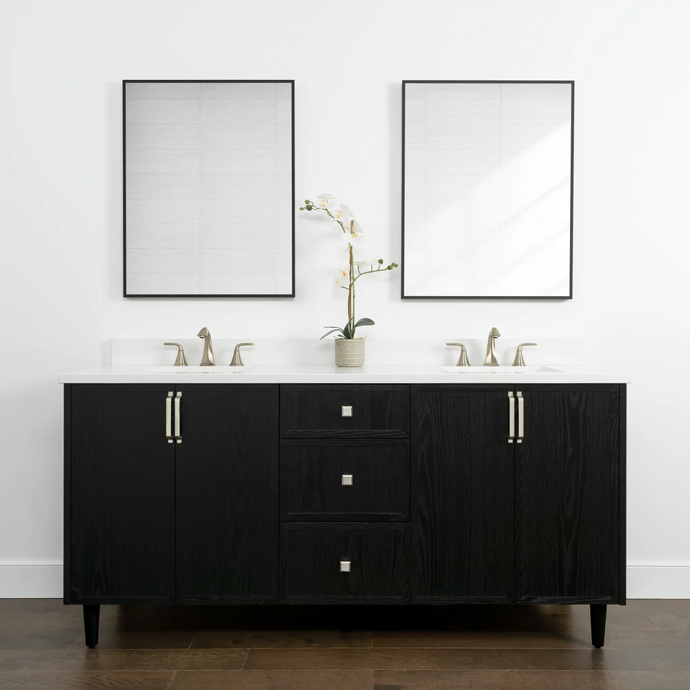 
                  
                    Cape Breton 72", Teodor® Blackened Oak Vanity, Double Sink Teodor Bathroom VanityCanada
                  
                