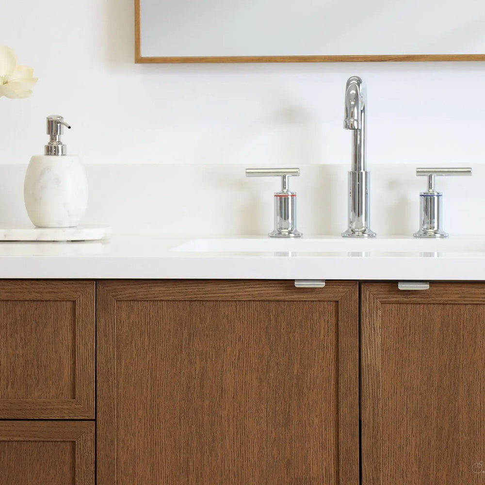
                  
                    Cape Breton 72" Mid Century Oak Bathroom Vanity, Double Sink
                  
                