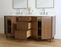 
                  
                    Cape Breton SLIM 72" Mid Century Oak Bathroom Vanity, Double Sink Teodor Bathroom Vanity Canada
                  
                