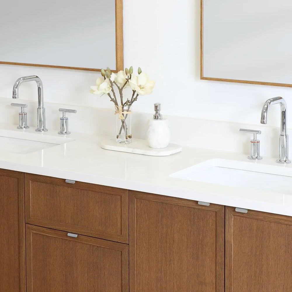 
                  
                    Cape Breton 72" Mid Century Oak Bathroom Vanity, Double Sink
                  
                