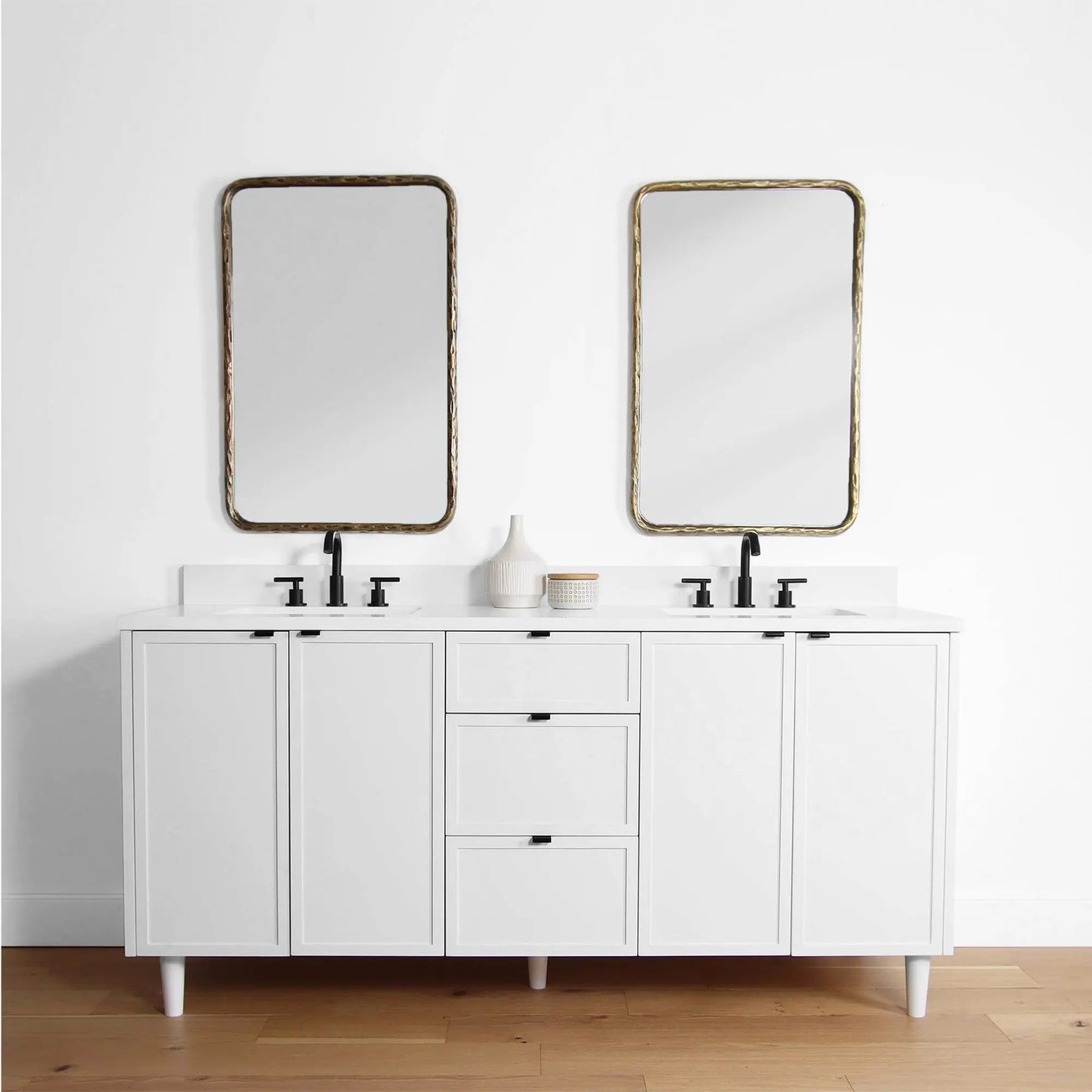 Cape Breton 72", Teodor® Satin White Vanity, Double Sink Teodor Bathroom VanityCanada