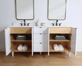 
                  
                    Cape Breton SLIM 72" Satin White Bathroom Vanity, Double Sink Teodor Bathroom Vanity Canada
                  
                