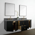 
                  
                    Cape Breton 72", Teodor® Wall Mount Blackened Oak Vanity, Double Sink Teodor Bathroom VanityCanada
                  
                