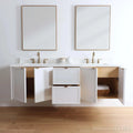 
                  
                    Cape Breton SLIM 72" Wall Mount Satin White Bathroom Vanity, Double Sink Teodor Bathroom Vanity Canada
                  
                