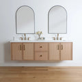 
                  
                    Cape Breton 72" Wall Mount White Oak Bathroom Vanity, Double Sink
                  
                