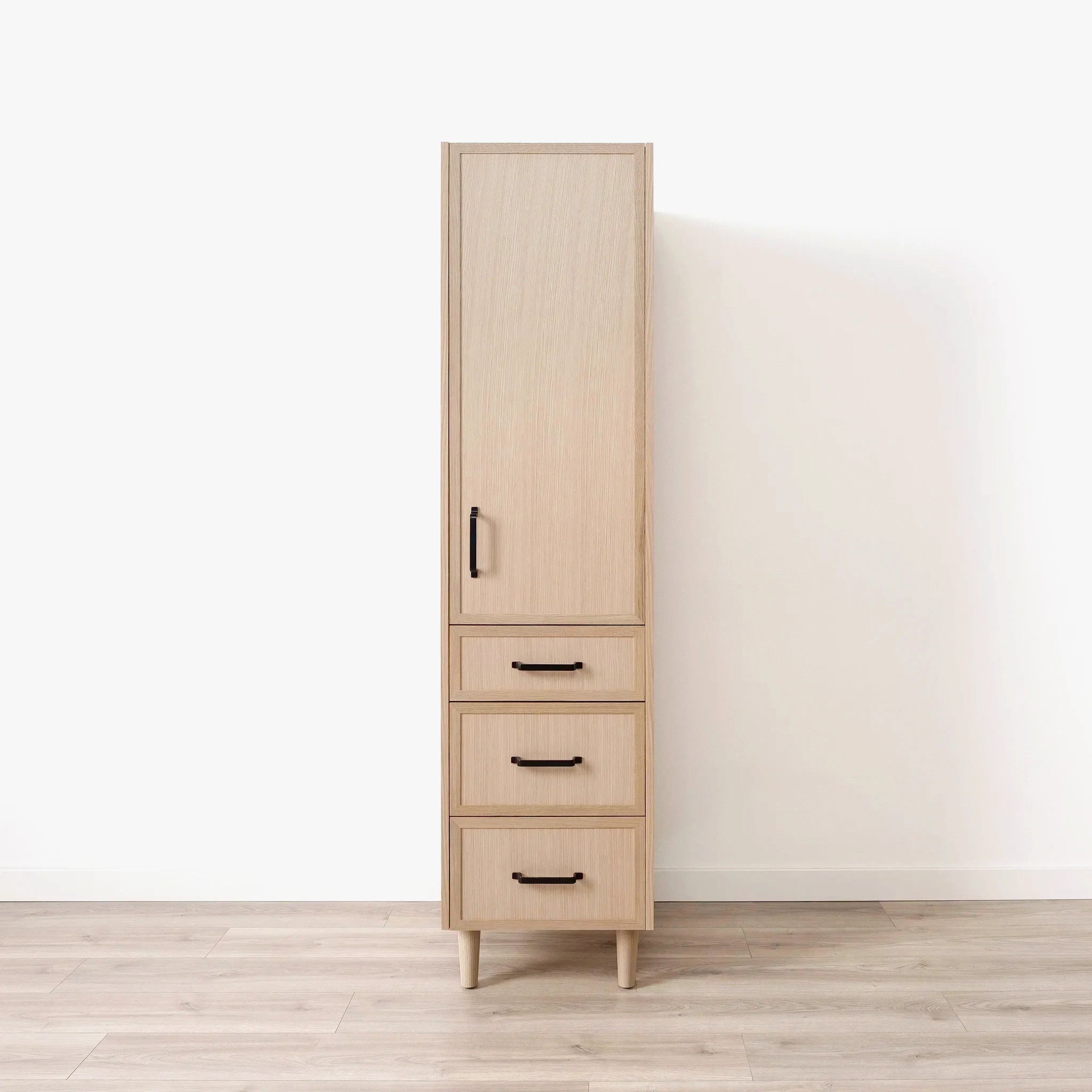 Cape Breton White Oak Linen Cabinet